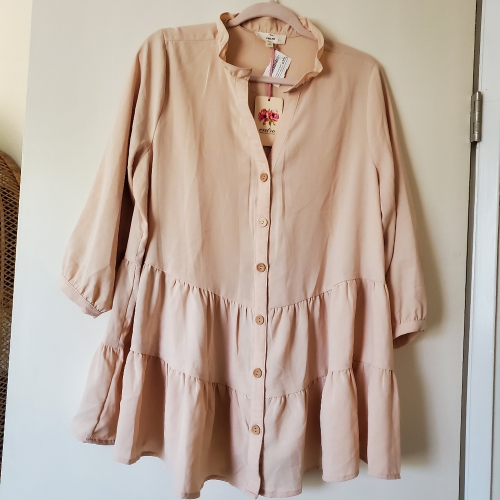 Babydoll dress peachy cream